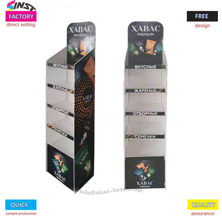 Espositore da terra in cartone Nuts