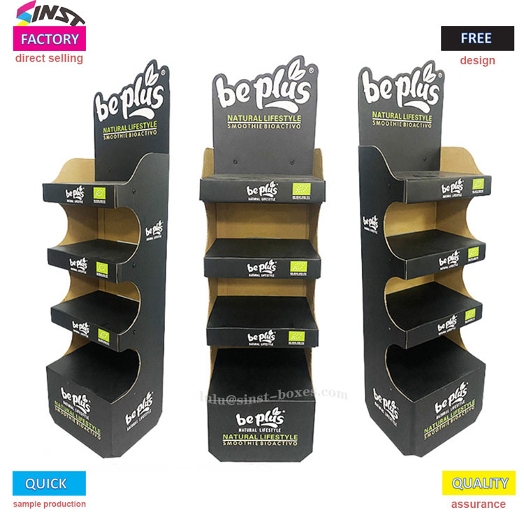 Fai risplendere lo shampoo sull'espositore ondulato Shampoo