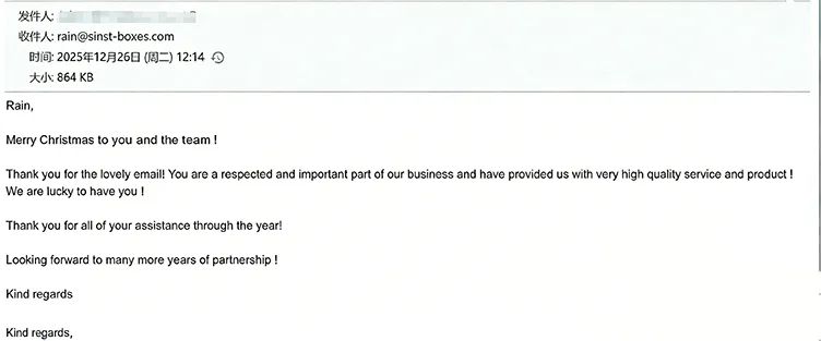 Elogi dei clienti: il nostro imballaggio e il nostro servizio hanno soddisfatto i nostri partner a lungo termine