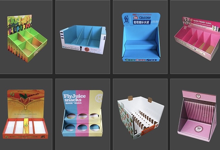 desktop cardboard display stand