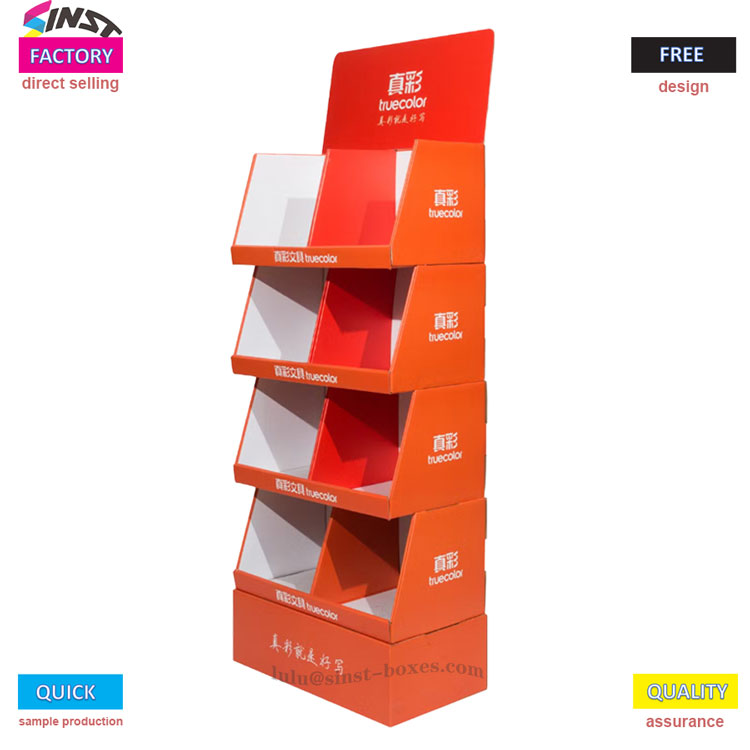 Espositore per scatole di cartone ondulato per asciugamani di carta